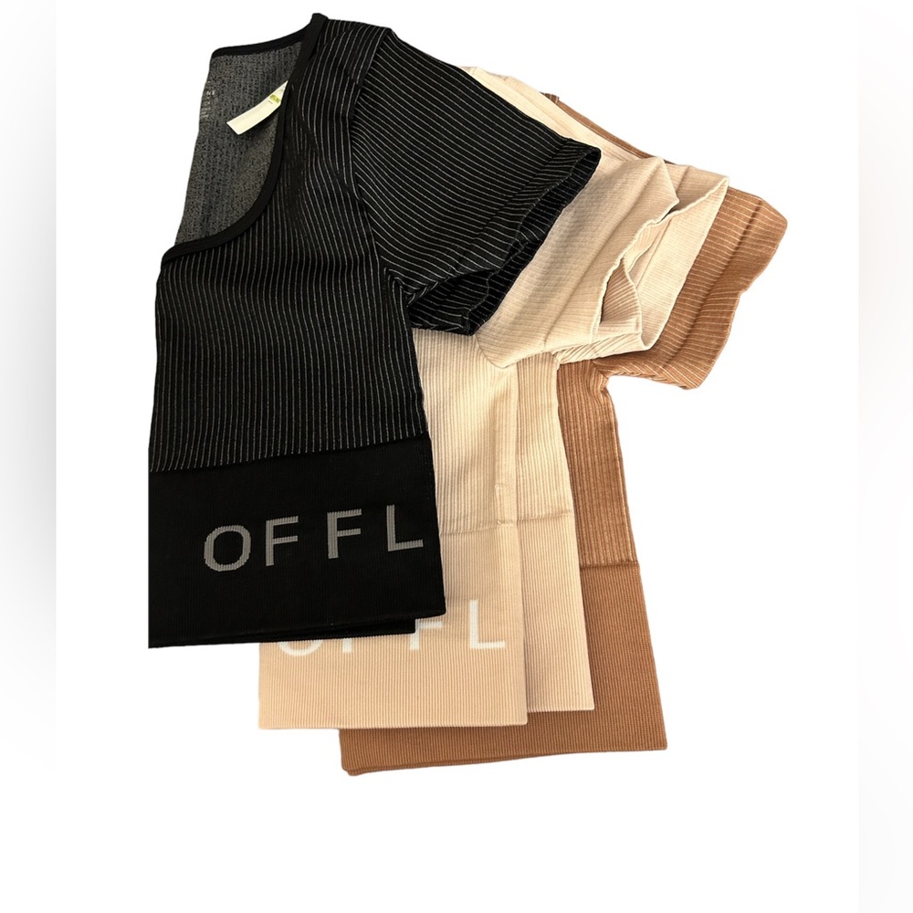 Offline by Aerie seamless sidewalk Ribbed crop T-shirt
